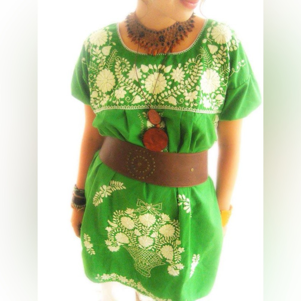 Mexican dress hand embroidered